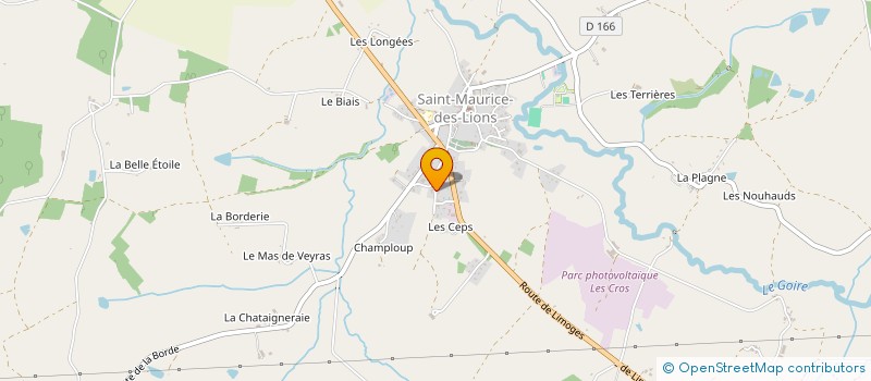 localisation de l'entreprise SCI GEOANE  ANSAC-SUR-VIENNE