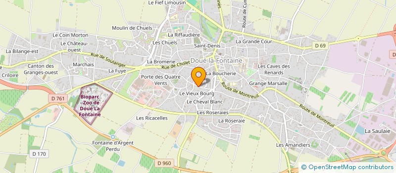 localisation de l'entreprise SCI GEOBAT  DOUE-EN-ANJOU