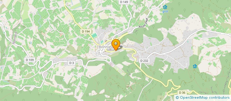 localisation de l'entreprise SCI GEOBAT  SABLET