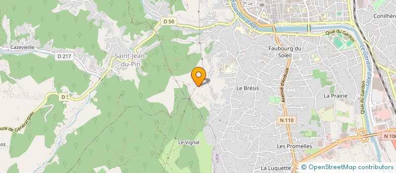 localisation de l'entreprise SCI GEODE  ALES