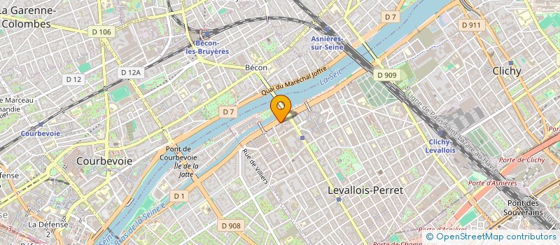 localisation de l'entreprise SCI GEODIS ELVEN à LEVALLOIS-PERRET