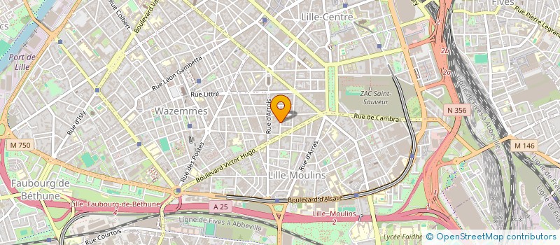 localisation de l'entreprise SCI GEOFFROY DE SAINT HILAIRE  RONCHIN