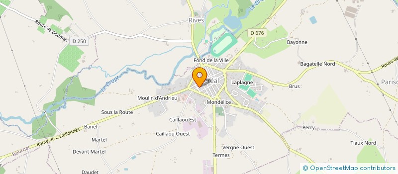 localisation de l'entreprise SCI GEOFRE  VILLEREAL