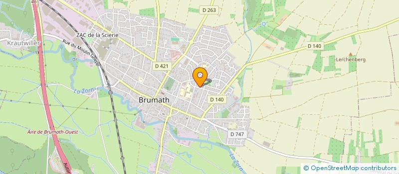 localisation de l'entreprise SCI GEOFRED  BRUMATH