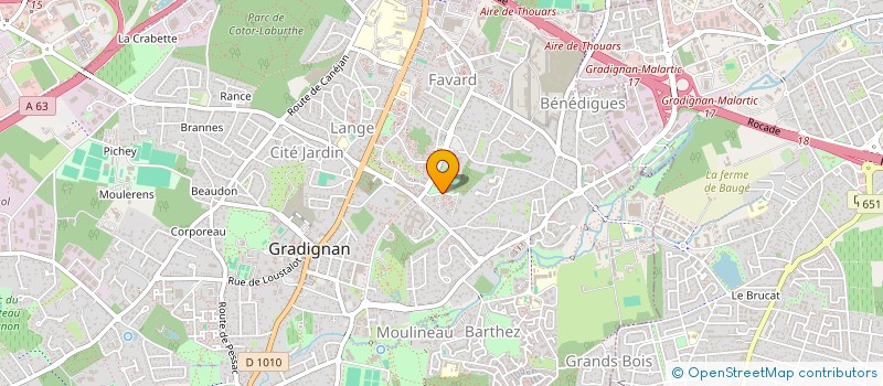 localisation de l'entreprise SCI GEOGRAD  GRADIGNAN