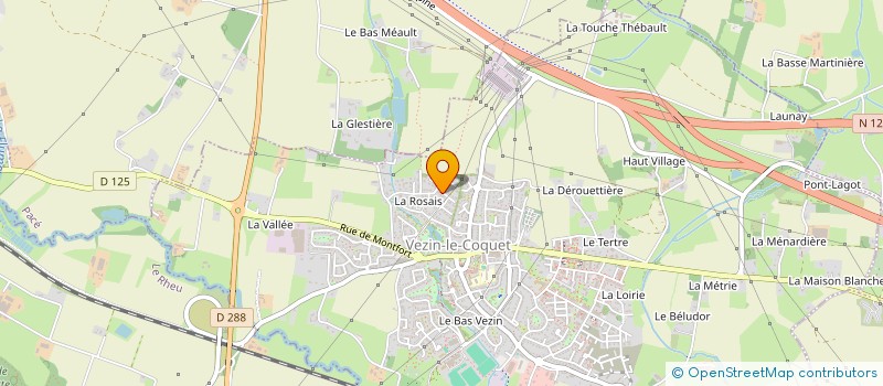 localisation de l'entreprise SCI GEOLIA  VEZIN-LE-COQUET