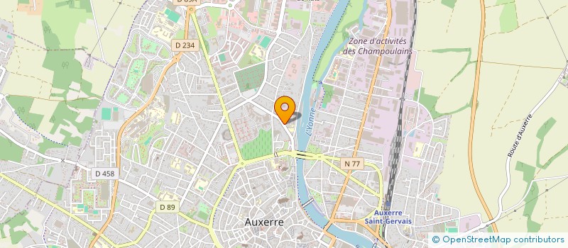 localisation de l'entreprise SCI GEOLOU à AUXERRE