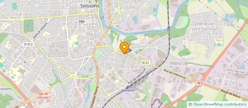 localisation de l'entreprise SCI GEOMED à SOISSONS