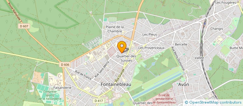 localisation de l'entreprise SCI GEORGE SAND  FONTAINEBLEAU