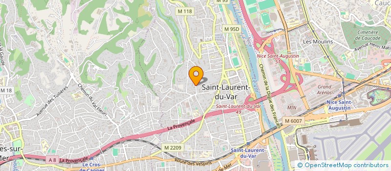 localisation de l'entreprise SCI GEORGELINE à SAINT-LAURENT-DU-VAR
