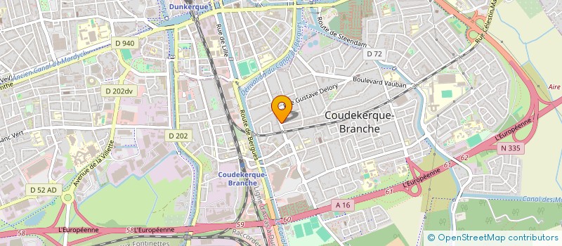 localisation de l'entreprise SCI GEORGENKO  COUDEKERQUE-BRANCHE