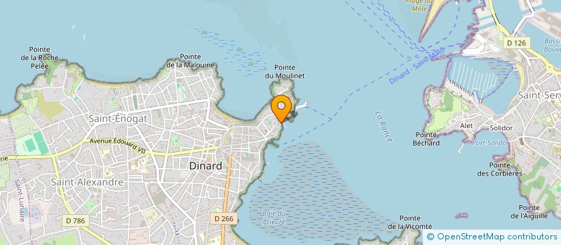 localisation de l'entreprise SCI GEORGES 5  DINARD