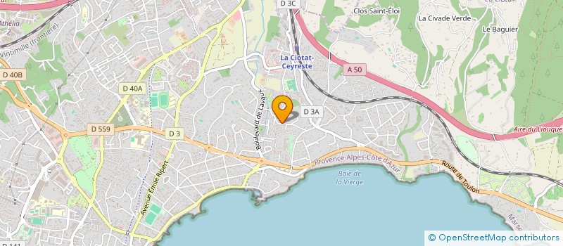 localisation de l'entreprise SCI GEORGES  LA CIOTAT