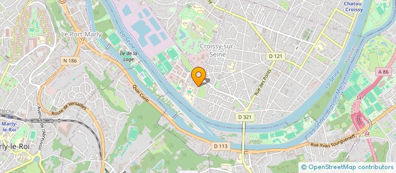 localisation de l'entreprise SCI GEORGES BAKER  CROISSY-SUR-SEINE