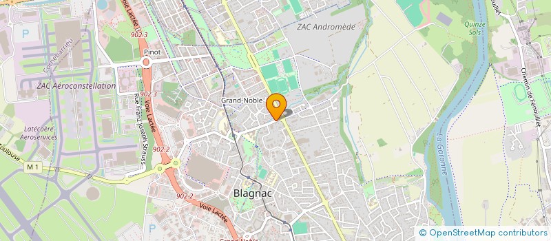 localisation de l'entreprise SCI GEORGES BRASSENS  BLAGNAC