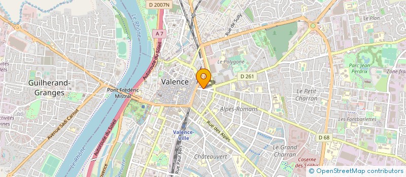 localisation de l'entreprise SCI GEORGES CARO à VALENCE