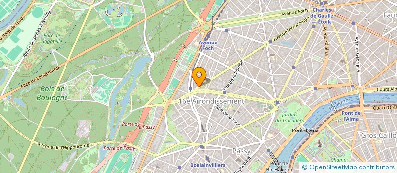 localisation de l'entreprise SCI GEORGES CLEMENCEAU  PARIS