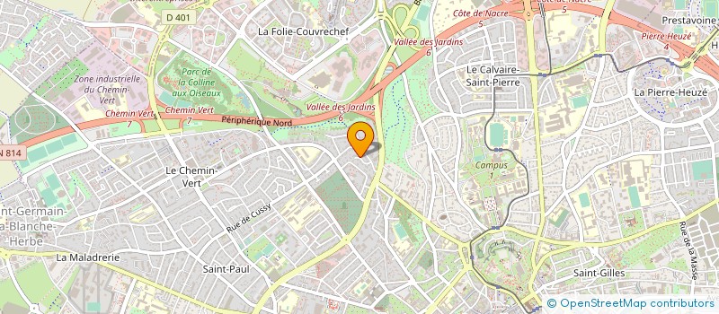 localisation de l'entreprise SCI GEORGES DELAUNEY  CAEN