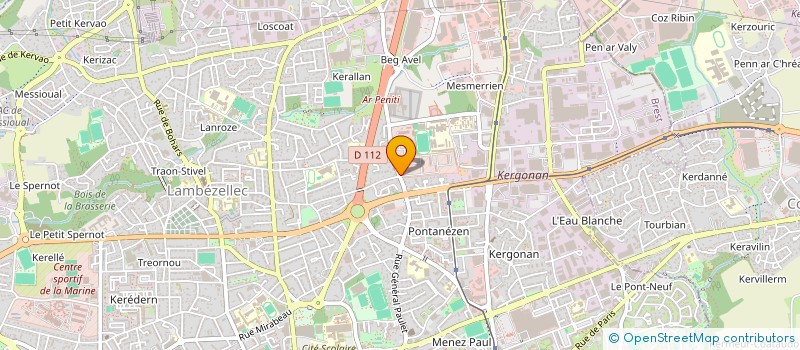 localisation de l'entreprise SCI GEORGES ET JACQUES  BREST