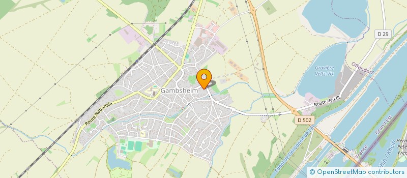 localisation de l'entreprise SCI GEORGES ET PIERRE MATHIS  GAMBSHEIM