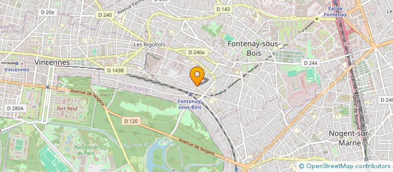 localisation de l'entreprise SCI GEORGES & FILS à FONTENAY-SOUS-BOIS