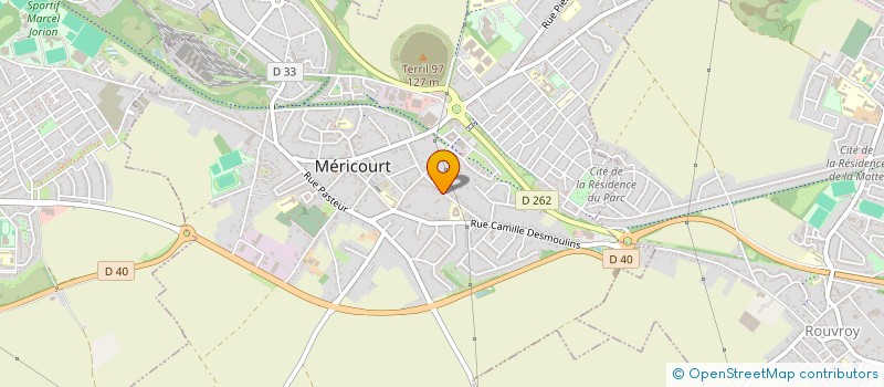 localisation de l'entreprise SCI GEORGES HENRI  MERICOURT