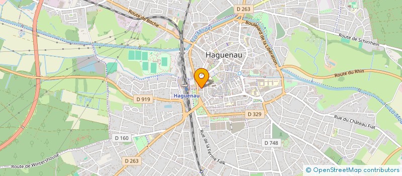 localisation de l'entreprise SCI GEORGES IV  HAGUENAU