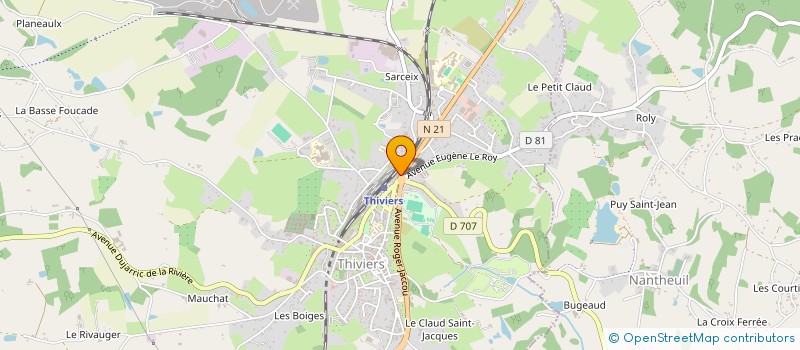 localisation de l'entreprise SCI GEORGES LAUTRETTE  THIVIERS