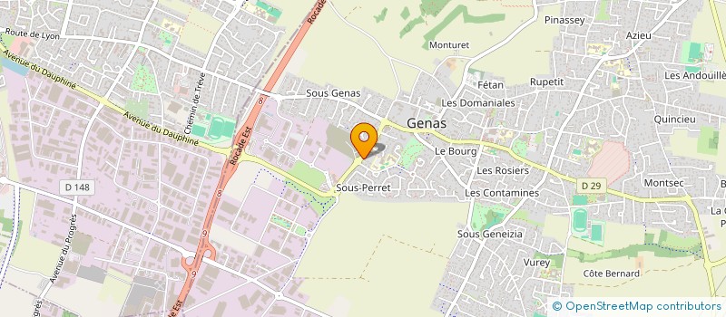 localisation de l'entreprise SCI GEORGES MELIES  GENAS