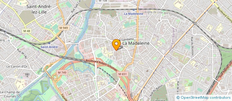 localisation de l'entreprise SCI GEORGES POTIE à LA MADELEINE