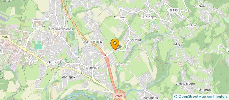 localisation de l'entreprise SCI GEORGES REINHARDT  LUCINGES