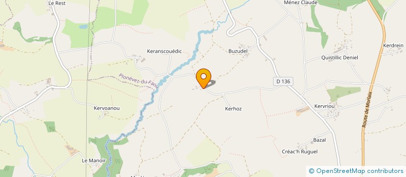 localisation de l'entreprise SCI GEORGES SAND  PLONEVEZ-DU-FAOU