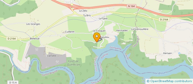 localisation de l'entreprise SCI GEORGES TOWN  BON REPOS SUR BLAVET