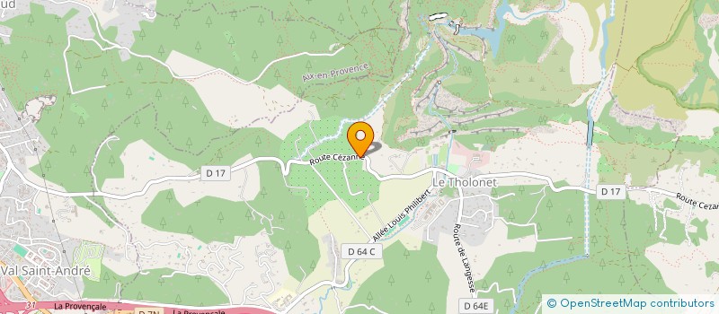 localisation de l'entreprise SCI GEORGETTE CELONY  LE THOLONET