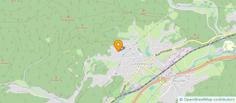 localisation de l'entreprise SCI GEORGIA  LUTZELHOUSE