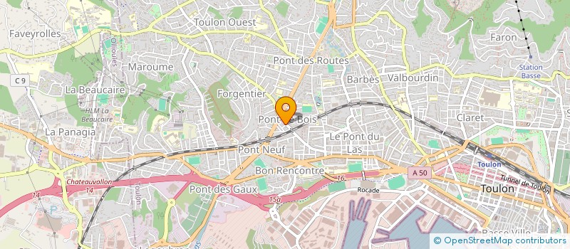 localisation de l'entreprise SCI GEORGIO  TOULON