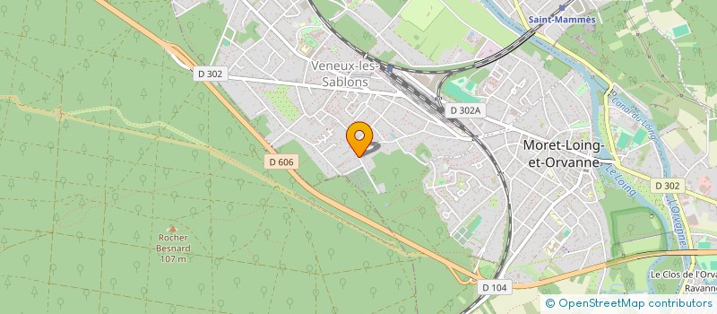 localisation de l'entreprise SCI GEORTHO  MORET-LOING-ET-ORVANNE