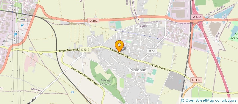 localisation de l'entreprise SCI GEOTEC  PUSIGNAN