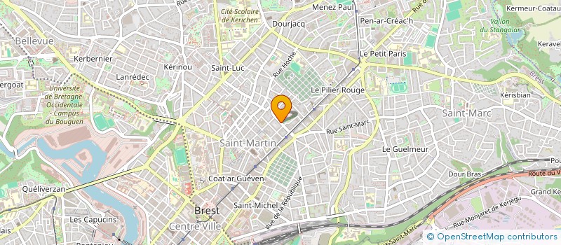 localisation de l'entreprise SCI GEOTIS  BREST