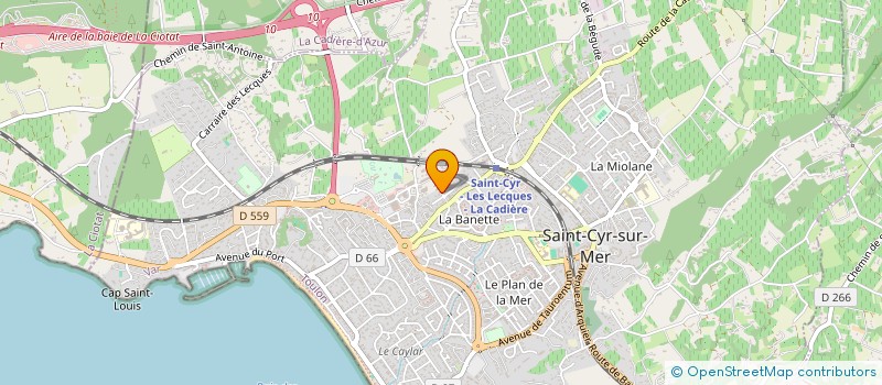 localisation de l'entreprise SCI GEP à SAINT-CYR-SUR-MER