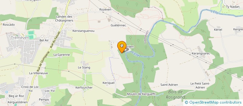 localisation de l'entreprise SCI GEPETRES  TREMEVEN