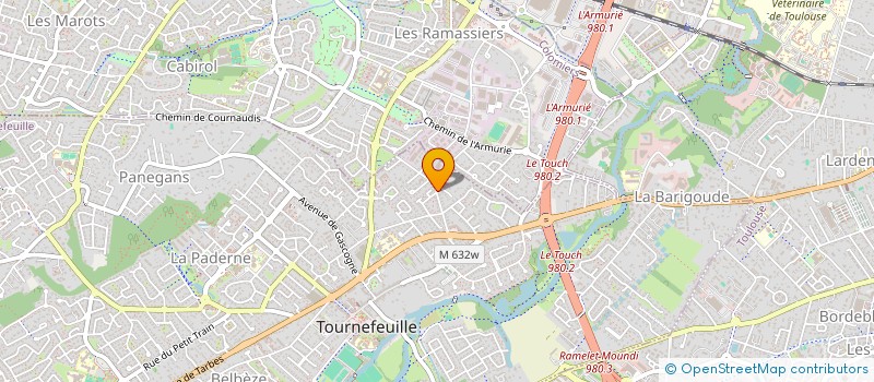 localisation de l'entreprise SCI GERAL  TOURNEFEUILLE