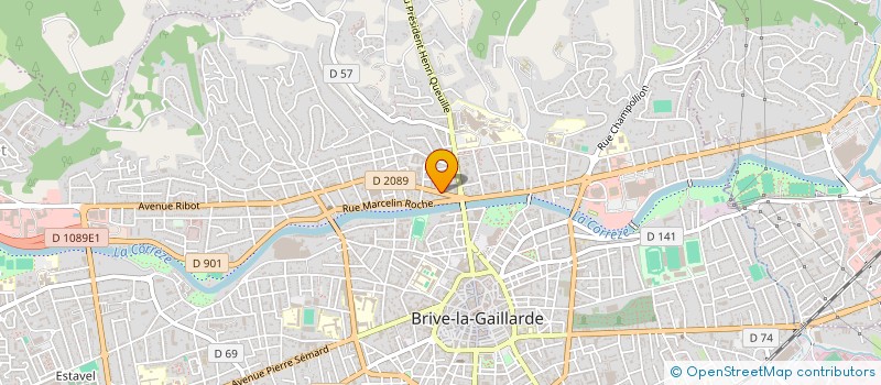 localisation de l'entreprise SCI GERAL JEAN MARC à BRIVE-LA-GAILLARDE
