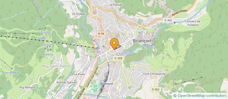 localisation de l'entreprise SCI GERALDINE PLACE CENTRALE  BRIANCON