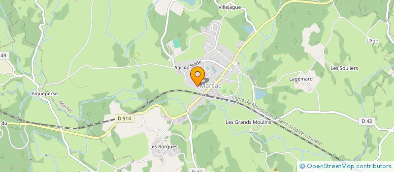localisation de l'entreprise SCI GERALEX  MARSAC