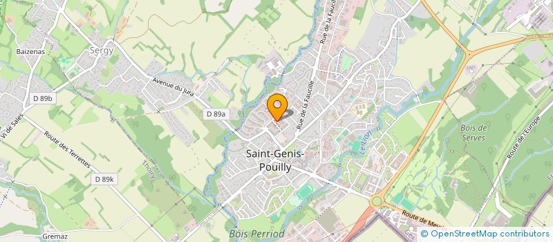 localisation de l'entreprise SCI GERALEX à SAINT-GENIS-POUILLY