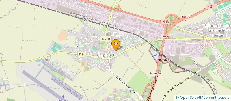 localisation de l'entreprise SCI GERAM  CARPIQUET