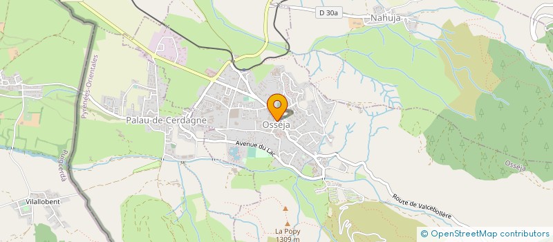 localisation de l'entreprise SCI GERANCE CERDAGNE SALANQUE  OSSEJA