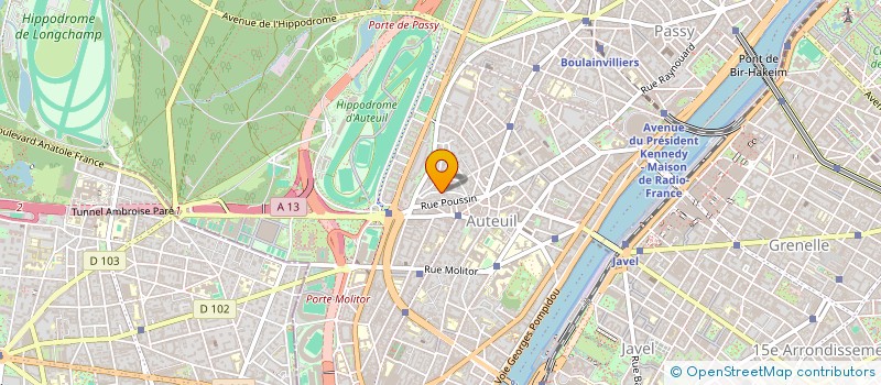 localisation de l'entreprise SCI GERANDO à BOULOGNE-BILLANCOURT