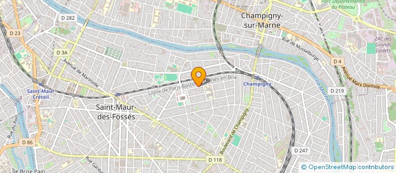 localisation de l'entreprise SCI GERANEVALERIC à SAINT-MAUR-DES-FOSSES